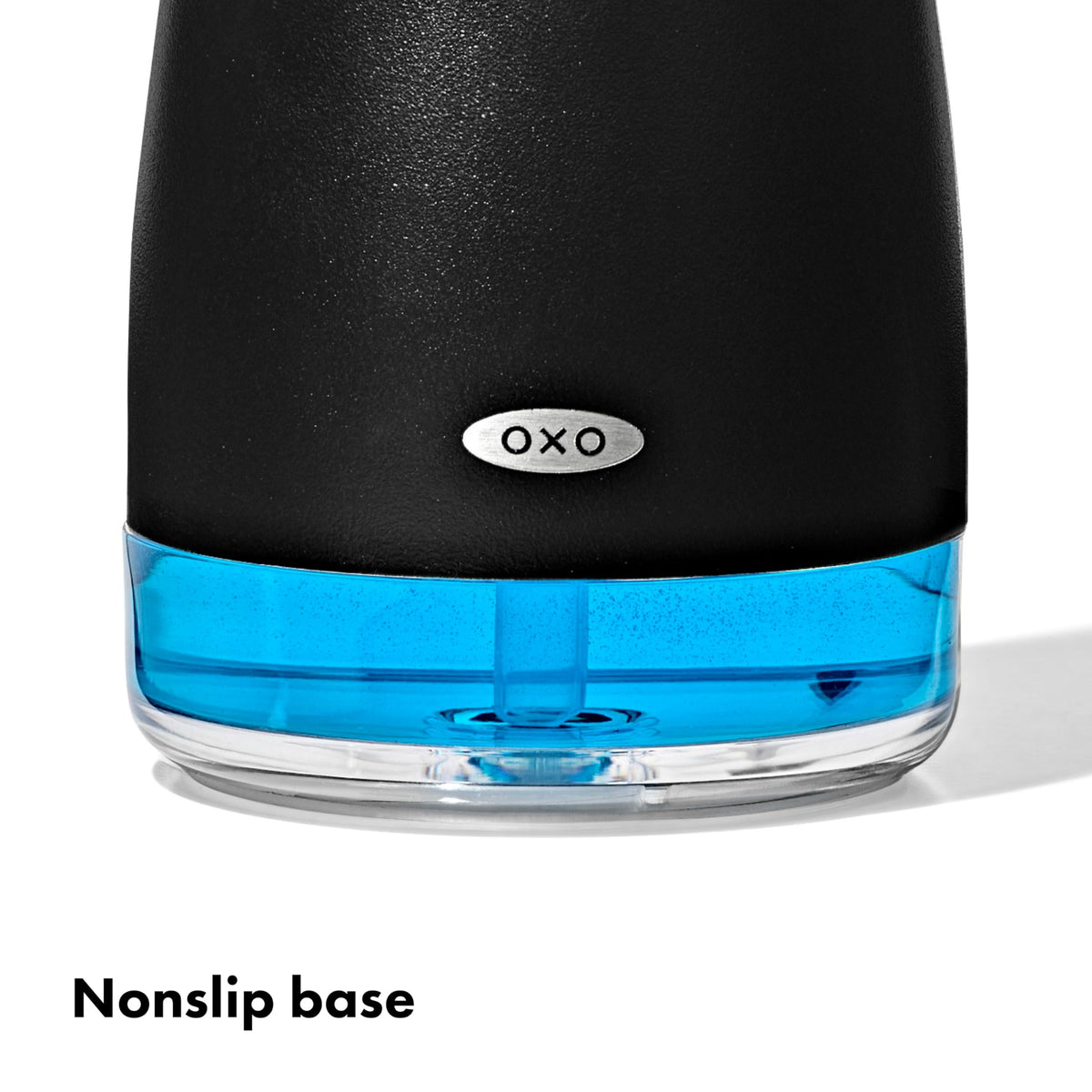 OXO Good Grips dispenser clear window shows remaining soap
