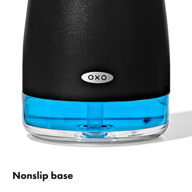 OXO Good Grips dispenser clear window shows remaining soap