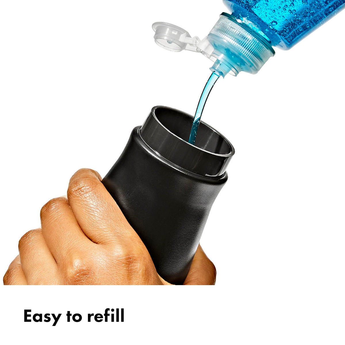 OXO Good Grips dispenser pump-action highlights effortless pumping