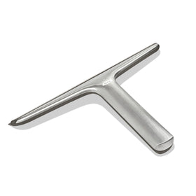 OXO Good Grips stainless steel squeegee blade—fast streak-free drying on shower surfaces