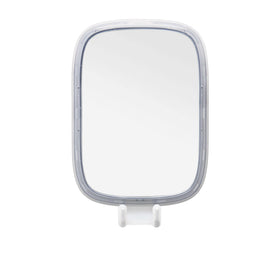OXO Good Grips fogless mirror front view with strong suction for a stable shave.