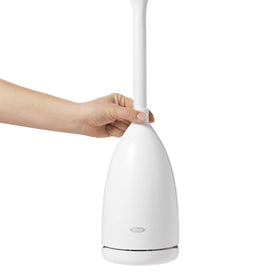 OXO Good Grips canister stays open for easy brush replacement