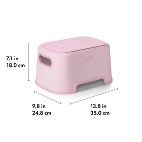 OXO Tot Step Stool Blossom supports up to 200 pounds for growing families