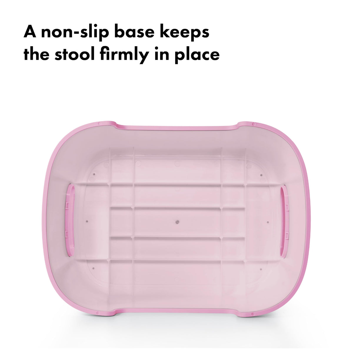 OXO Tot Step Stool Blossom non-slip-base ensures stability on any floor
