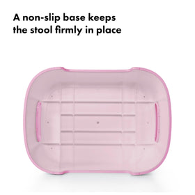 OXO Tot Step Stool Blossom non-slip-base ensures stability on any floor