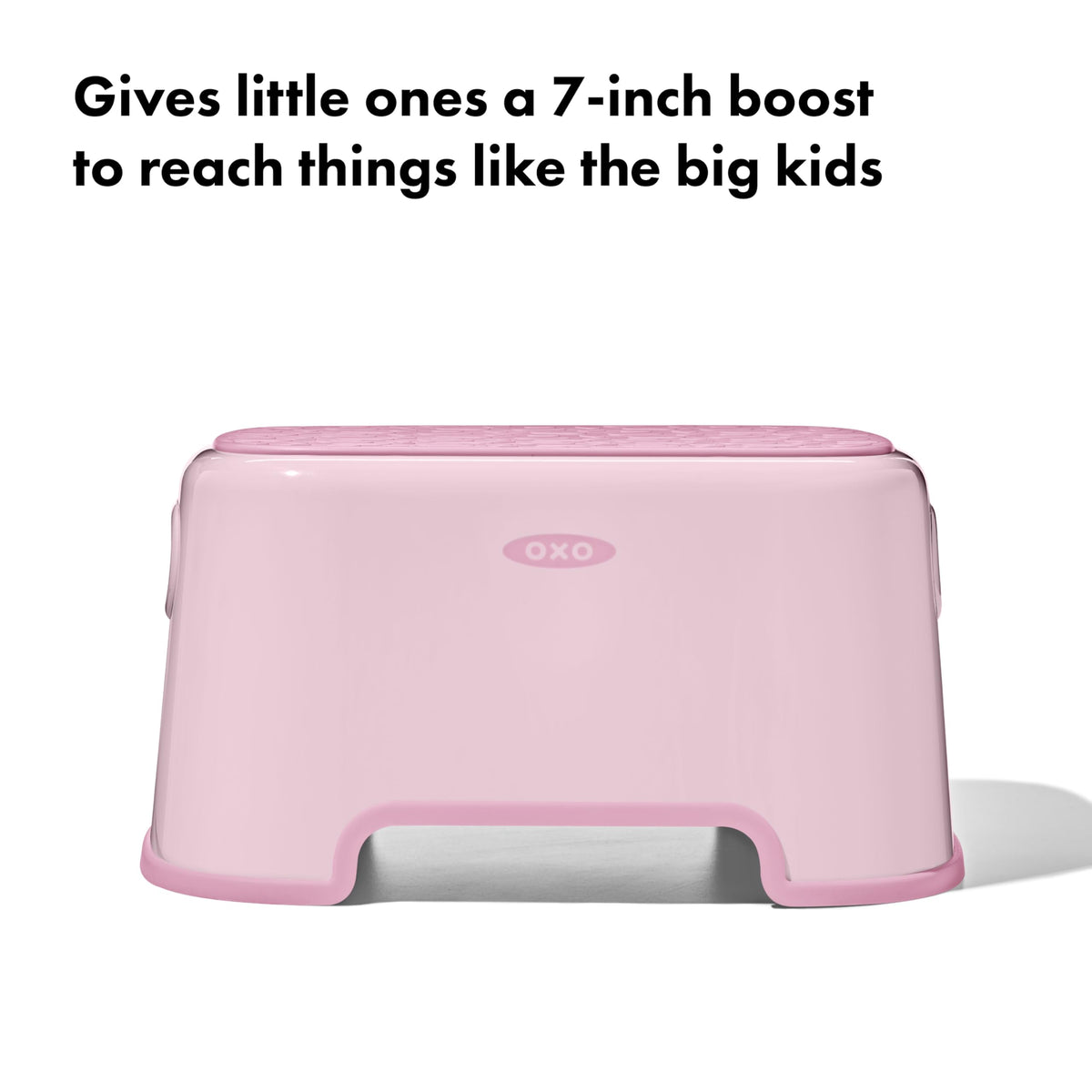 OXO Tot Step Stool Blossom nonslip-surface keeps little feet secure during use