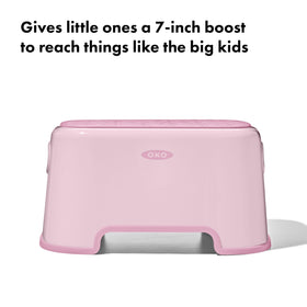 OXO Tot Step Stool Blossom nonslip-surface keeps little feet secure during use