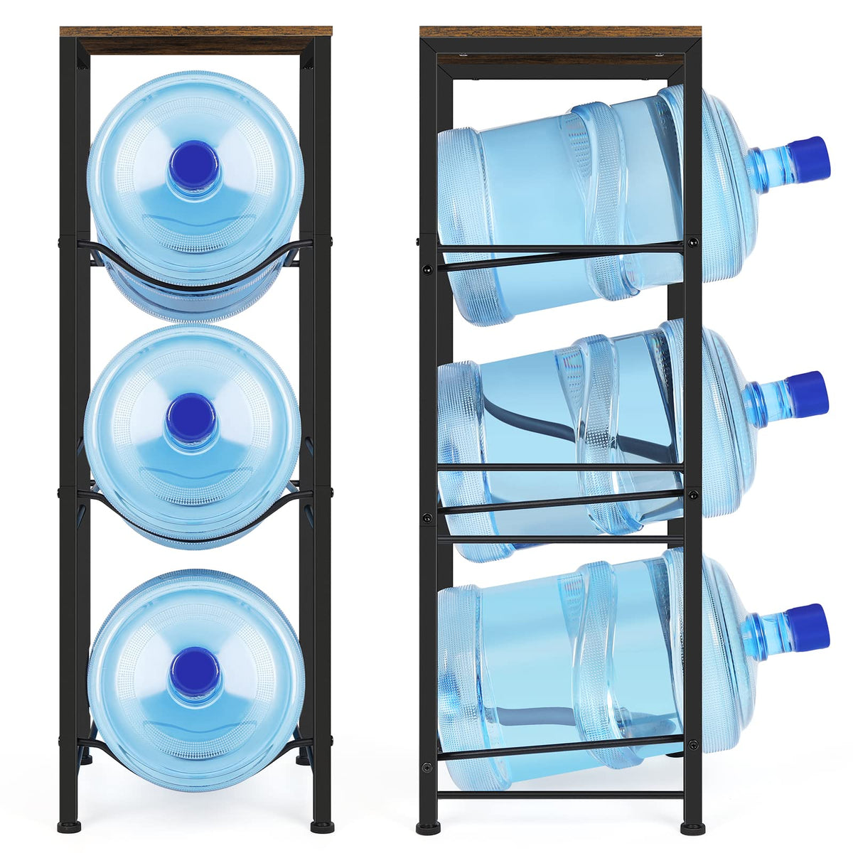 OYEAL bottles neatly organized on rack for tidy hydration