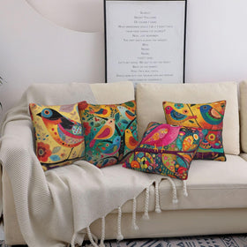 oyebn 18x18 pillow cover showing invisible zipper and clean edge