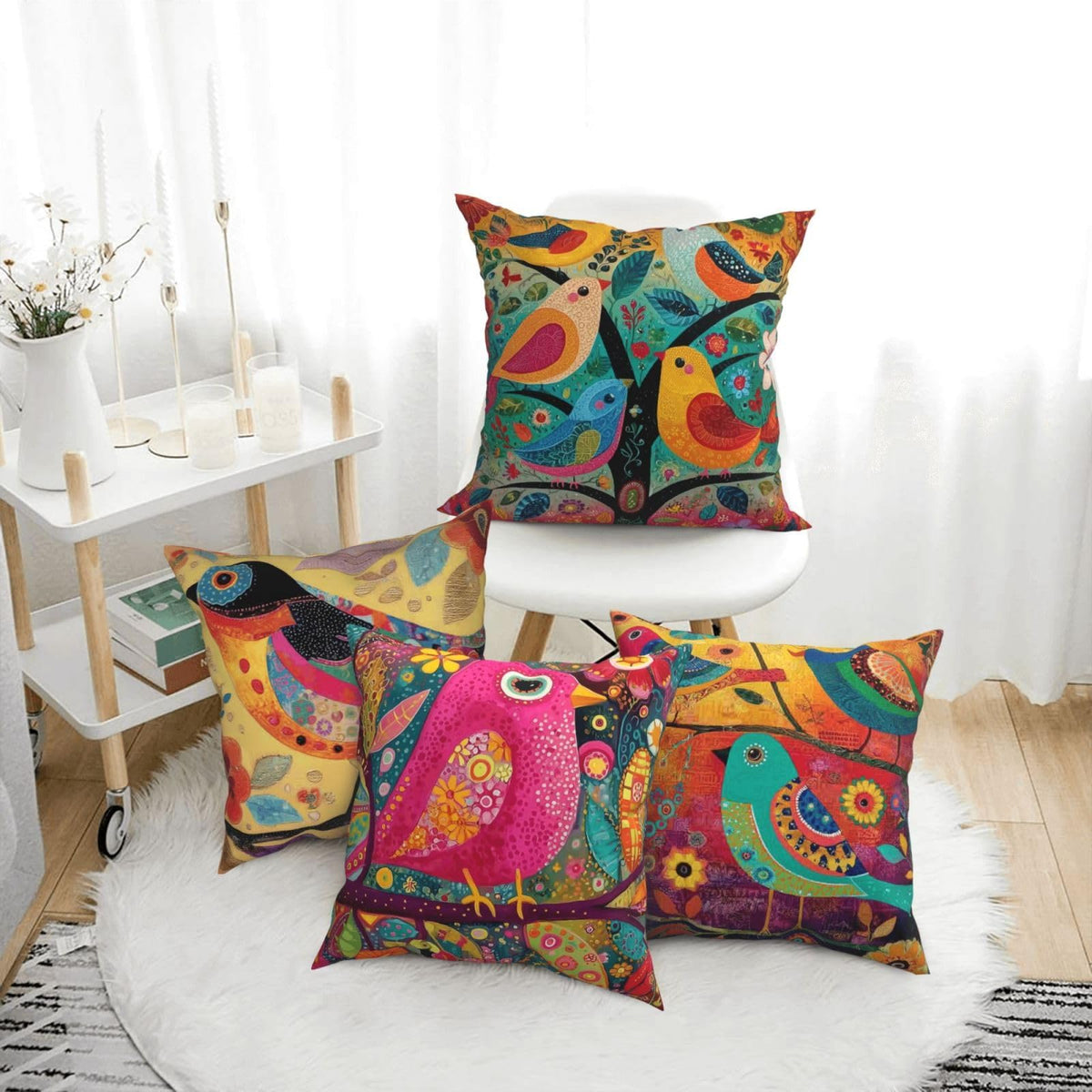 oyebn decorative pillow cover in soft polyester fabric for living spaces
