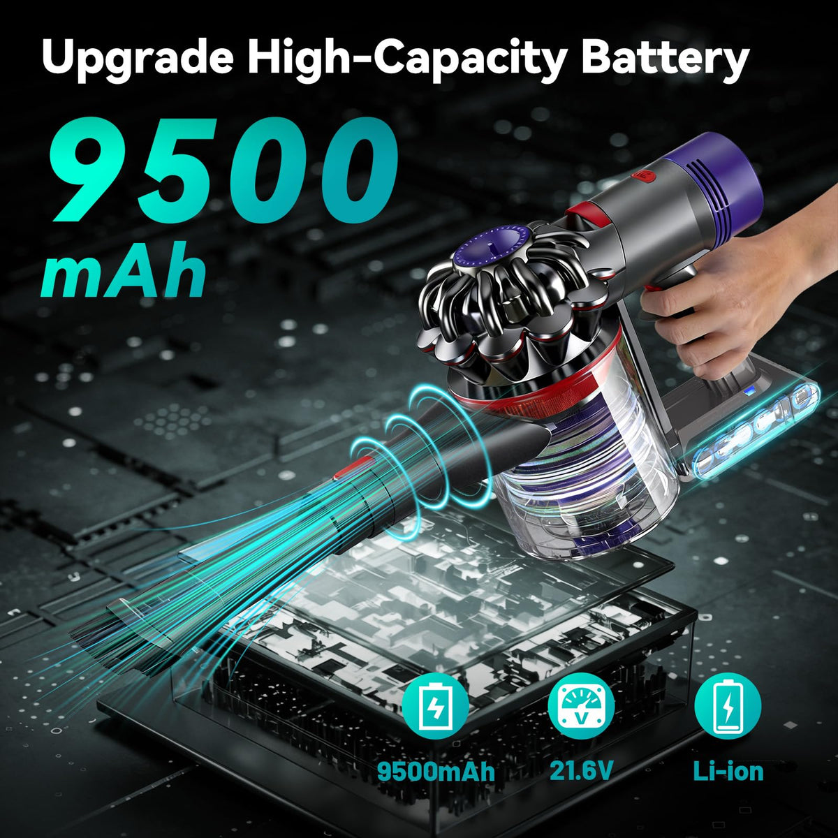 OYLIETORA 21.6V replacement for Dyson V-7 series