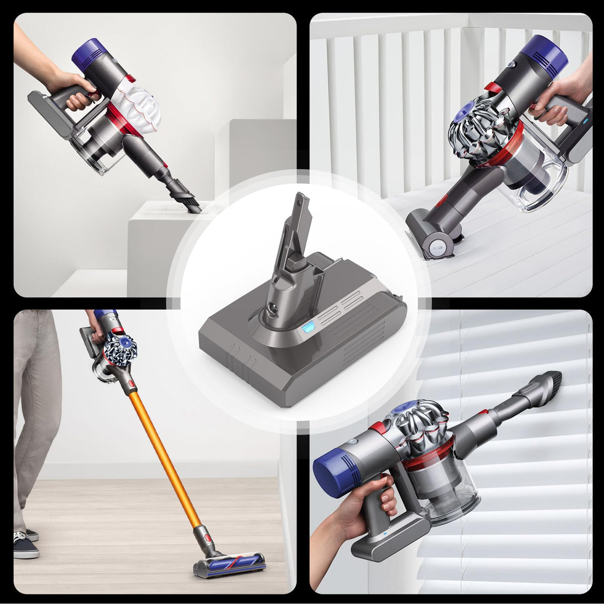 OYLIETORA compatible battery enables quick swap cleaning sessions