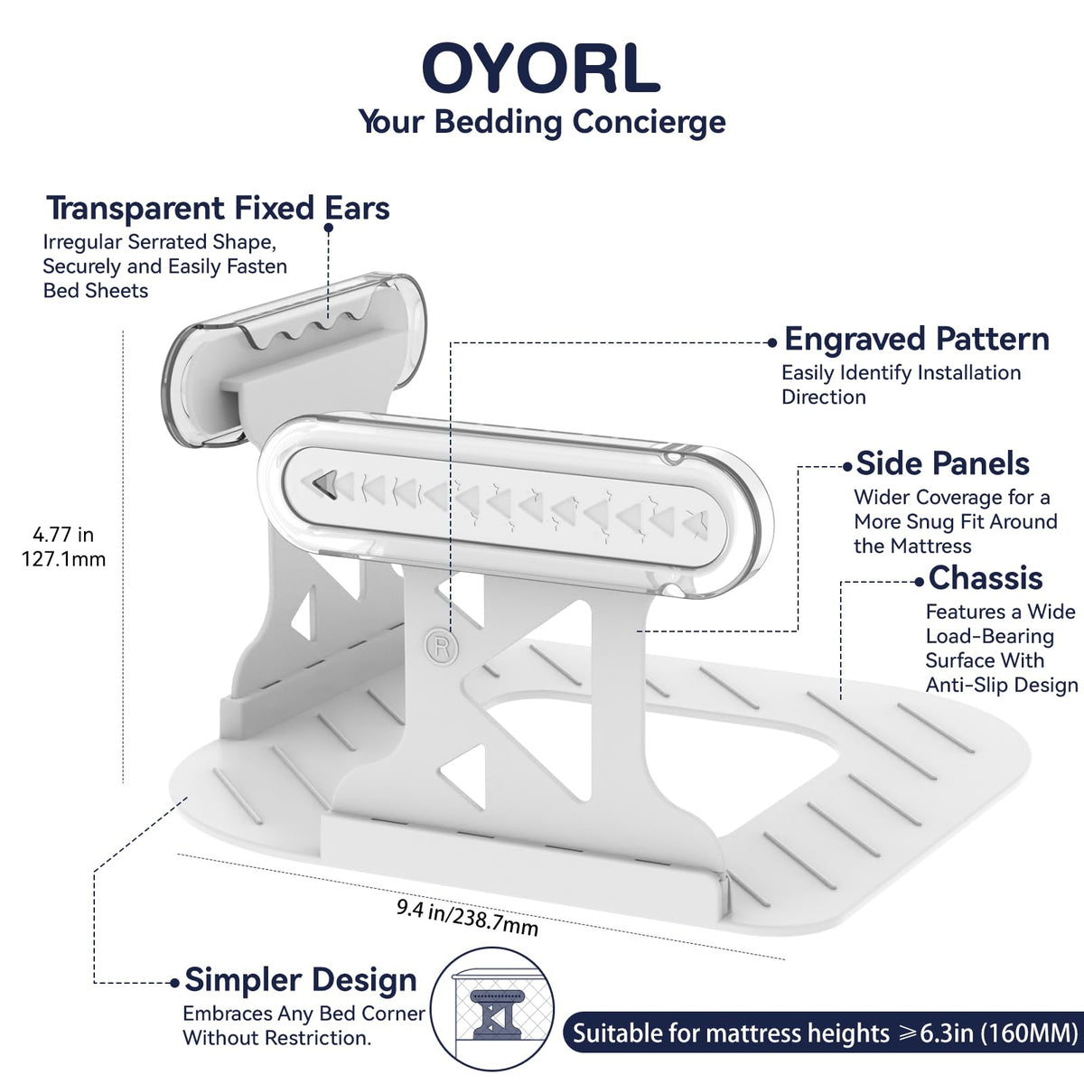 OYORL fabric-safe clips grip without tearing luxury linens