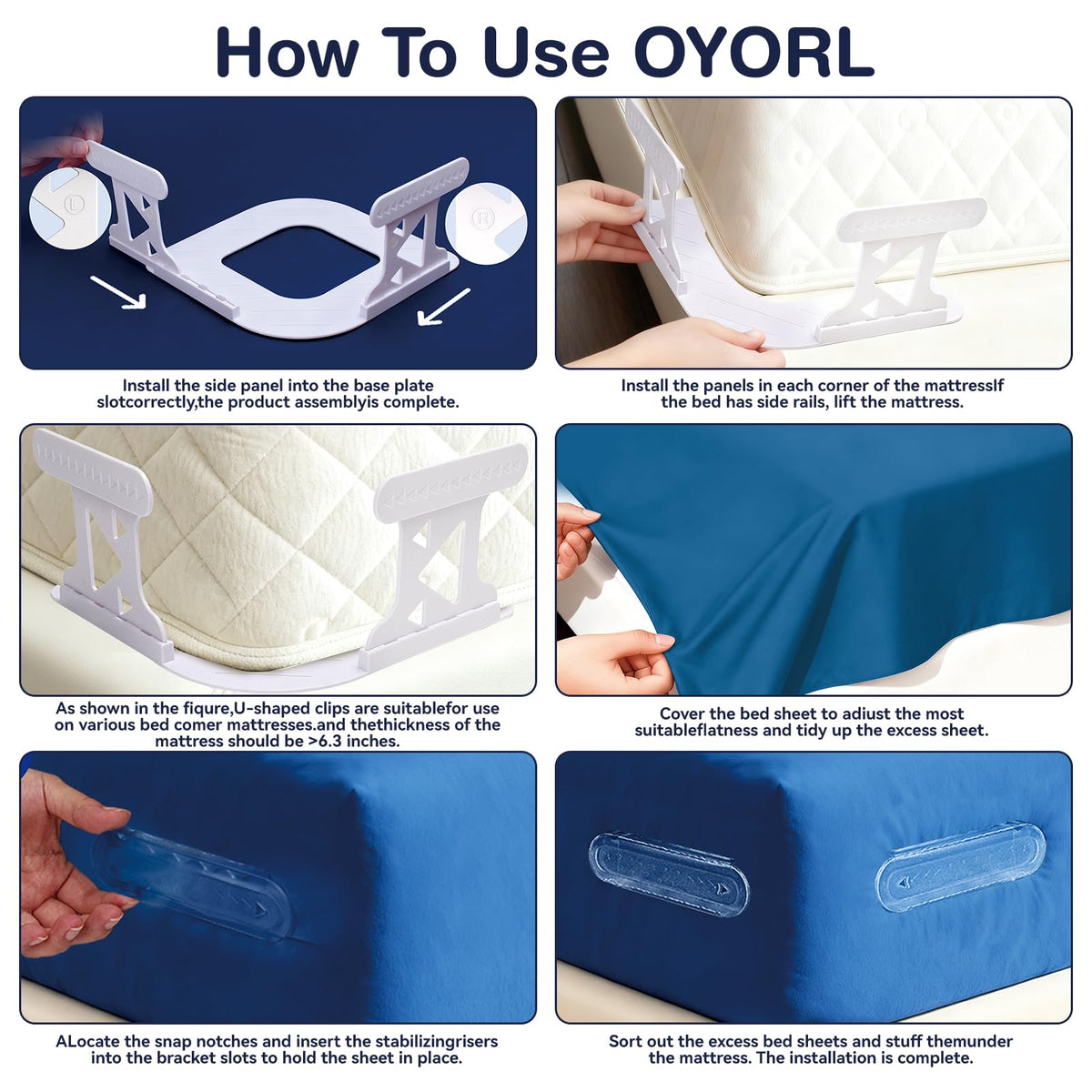 OYORL durable bungee cords maintain elasticity over time