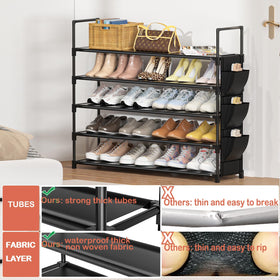 OYREL 5-tier organizer in entryway demonstrates quick access and tidy welcome area