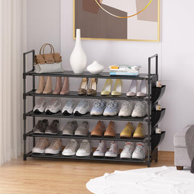 OYREL 5-tier organizer close-up pipes emphasizes sturdy build and weight support