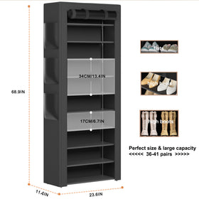 OYREL powder-coated finish close-up highlights durable black construction.