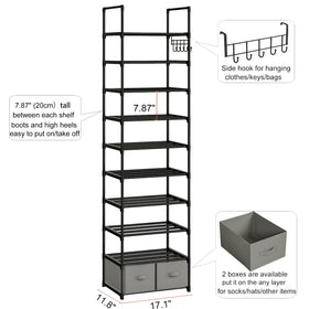 OYREL sturdy black metal frame provides durable, long-term support.