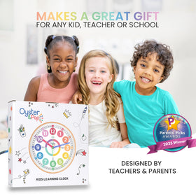 Oyster&Pop Kids Clock ebook included highlights interactive learning benefits