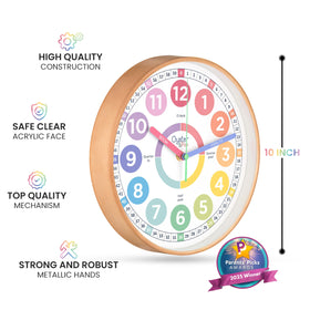 Oyster&Pop Kids Clock with gift-ready box, a ready-to-gift educational clock