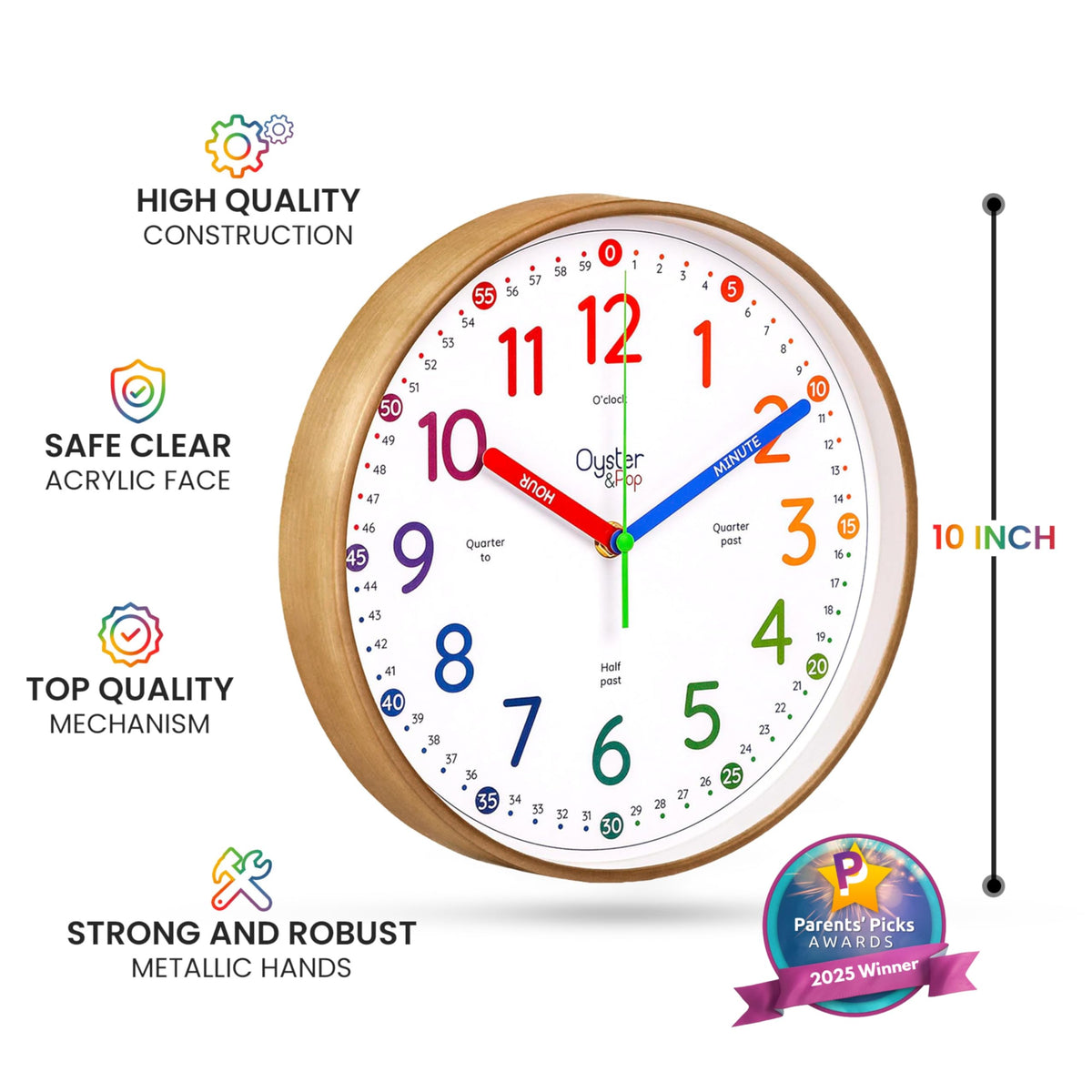 Oyster&Pop minute-quarters-labels help early learners identify time