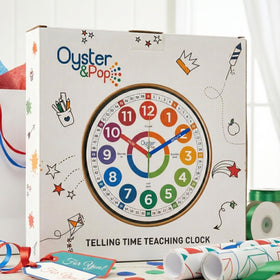 Oyster&Pop Kids Clock in a vibrant bedroom or classroom setup for study