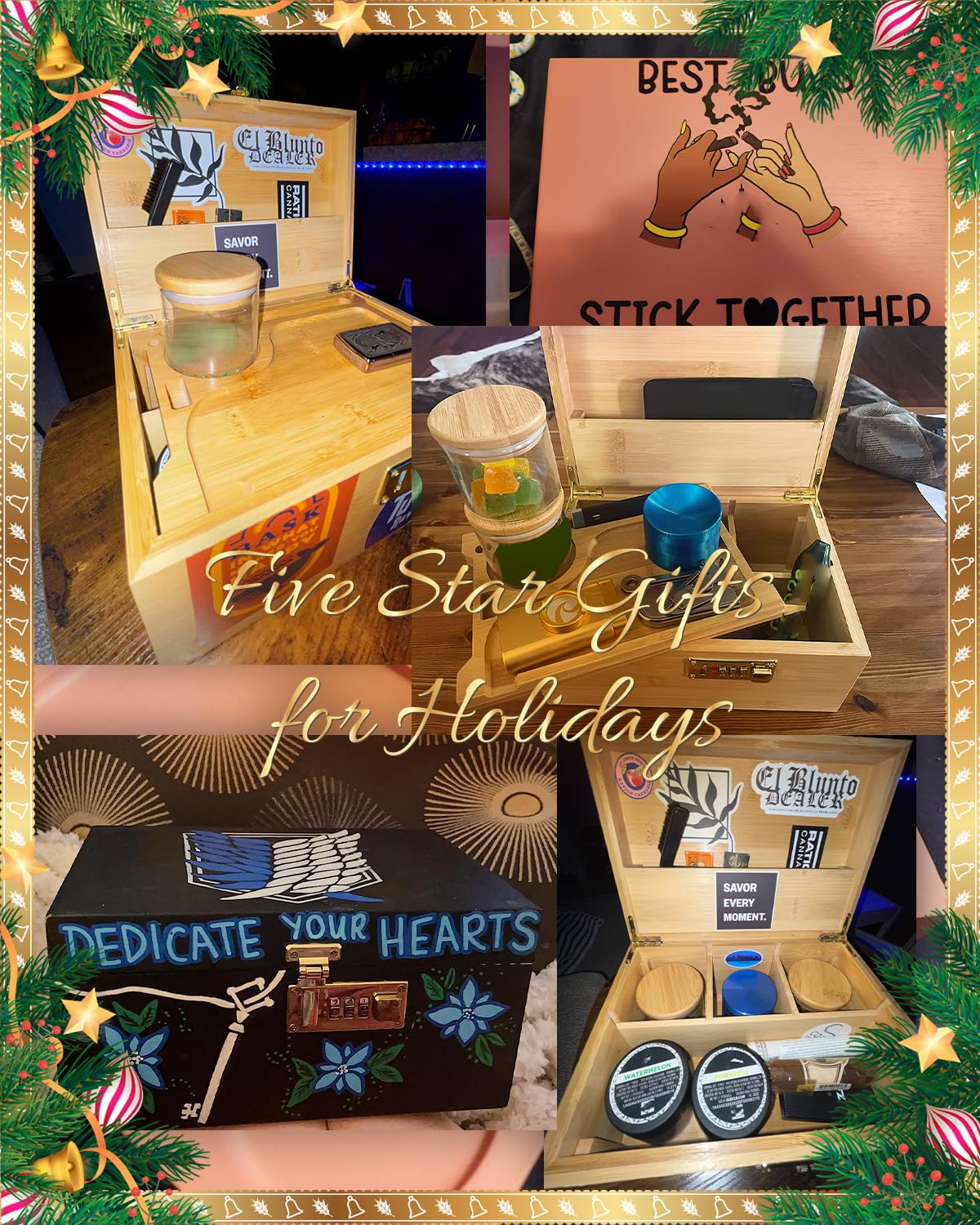 Tray layout and lid groove enable customizable space for keepsakes