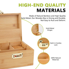 Inside view shows glass jars and bags for complete storage set