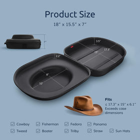 Ozueccr travel case carrying handle for easy portability.