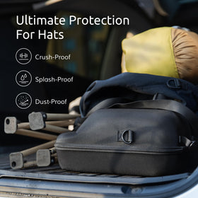 Ozueccr hard hat travel case holds up to six caps for organized storage