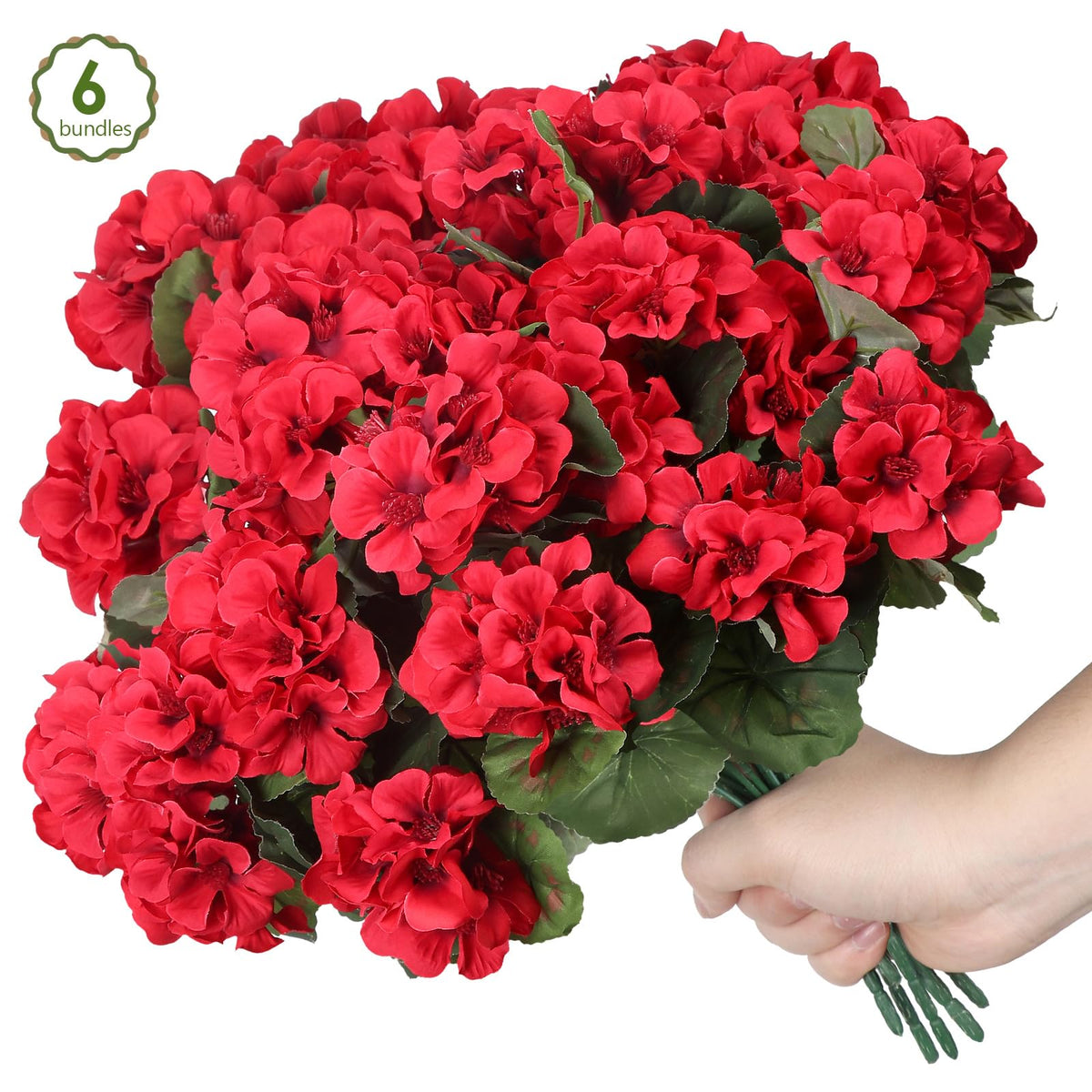 PABREY UV-resistant faux flowers stay vivid without watering.