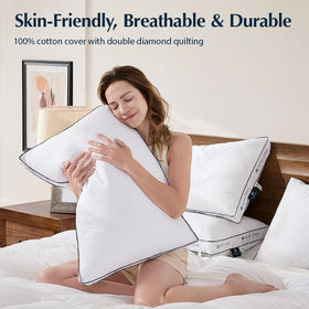 Pacific Coast 100 percent cotton cover feels breathable and skin friendly