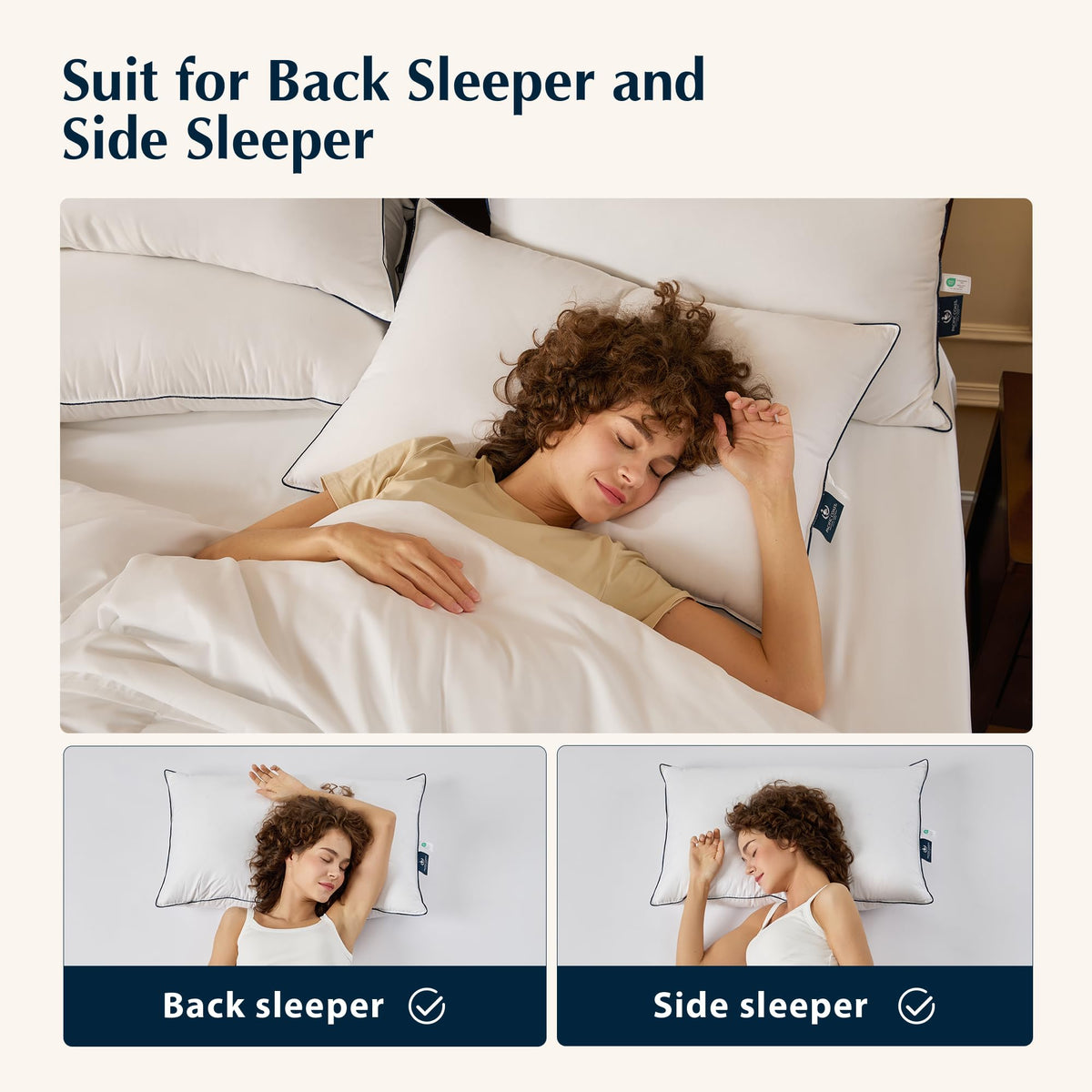 Pacific Coast pillow features durable, machine-washable construction