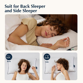 Pacific Coast Bed Pillow hypoallergenic processing emphasizes clean loft.