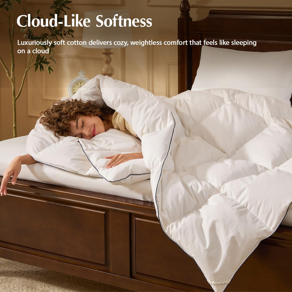 Pacific Coast breathable-cotton duvet-insert highlights moisture-wicking comfort for restful nights.