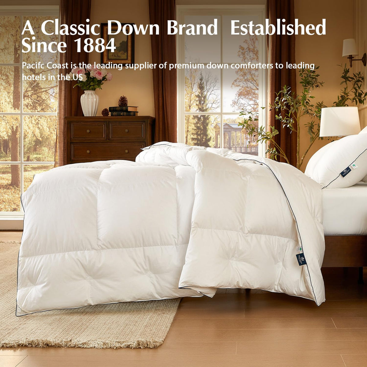 Pacific Coast-care-instructions air-out-dry to restore loft and softness efficiently.