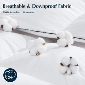 Pacific Coast double-stitched piping and duvet tabs for a secure fit