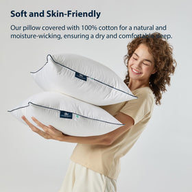 Pacific Coast down outer chamber delivers airy softness