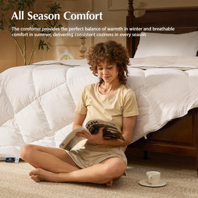 Pacific Coast eight-corner-tabs keep the comforter anchored inside a duvet cover.