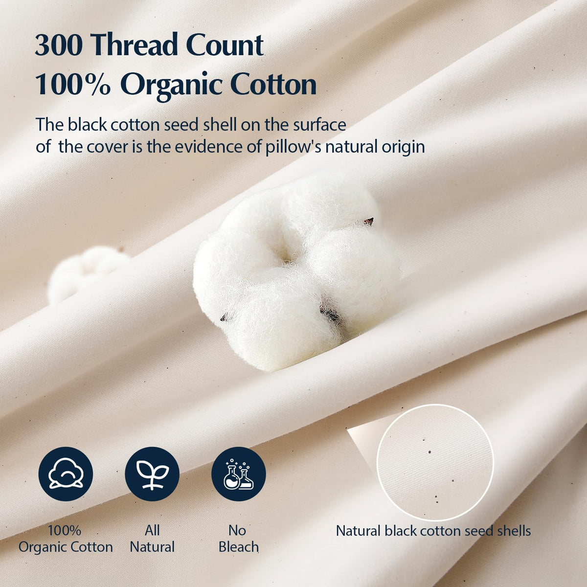 Pacific Coast pillow loft visual demonstrates cloud-like softness with resilient fill.