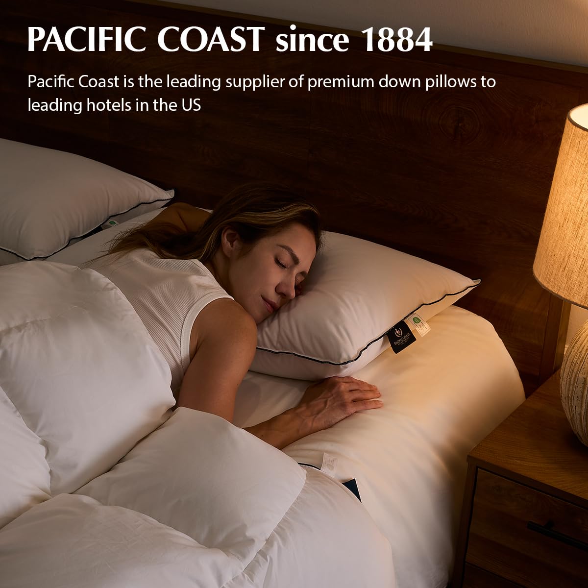 Hotel-at-home luxury with Pacific Coast pillows used in premium accommodations