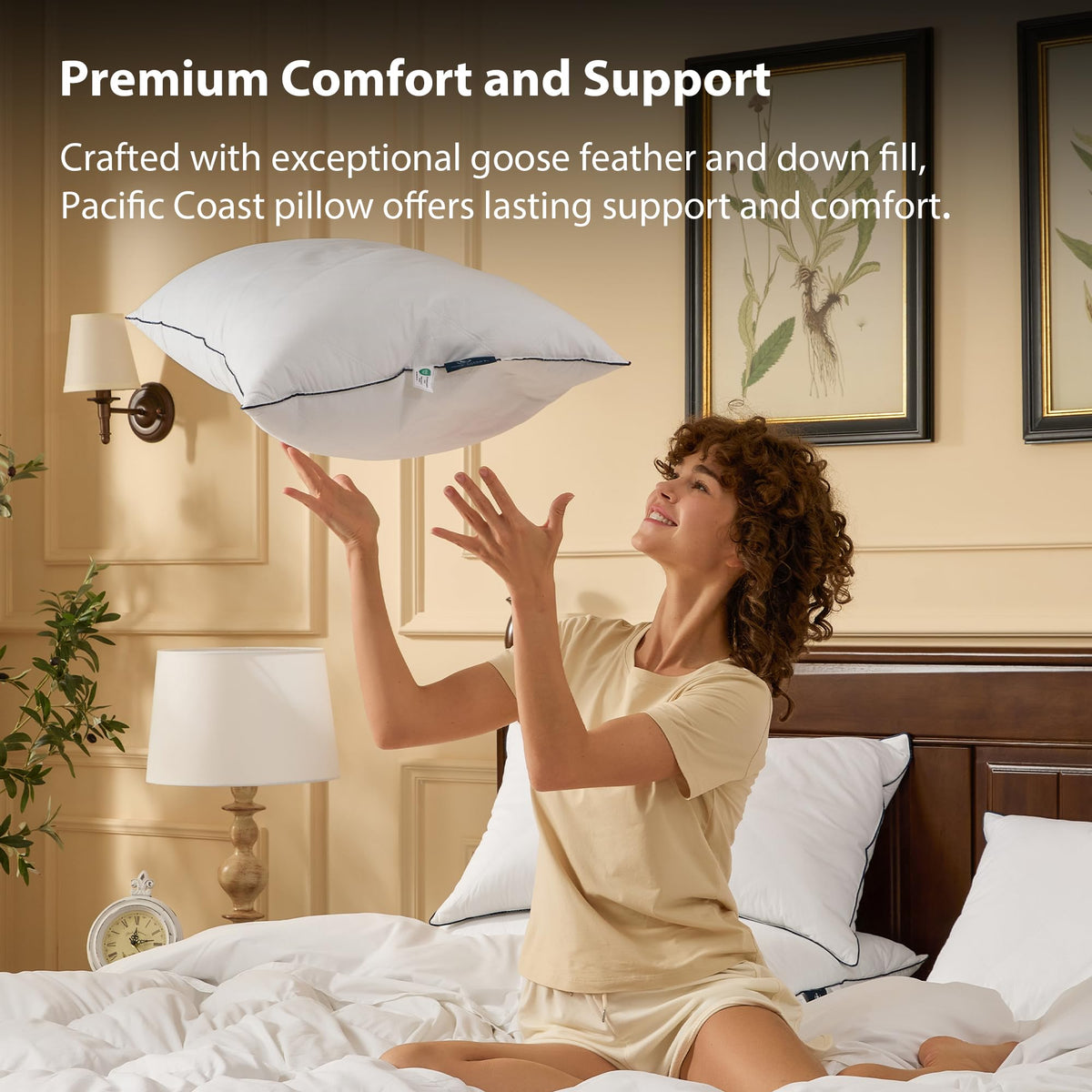 Pacific Coast pillow ideal for side and back sleepers.