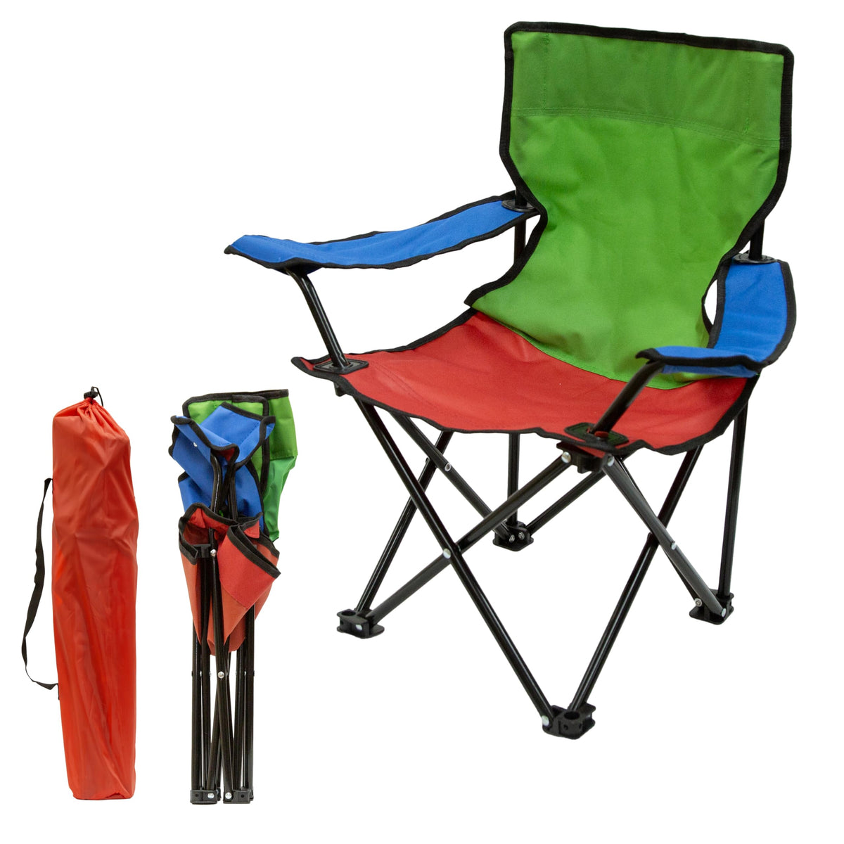 Pacific Play Tents Super Chair folded in carry bag for easy transport