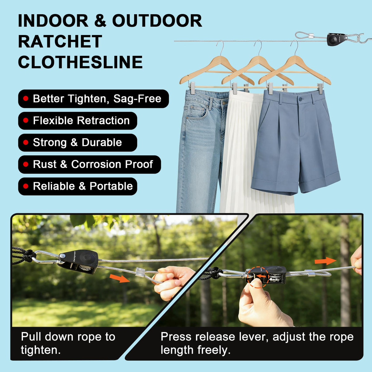 Packgoape weather-resistant design resists rust and sun exposure for outdoor use.