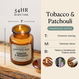 Paddywax candle lid and jar showcase apothecary style, keeping fragrance fresh between uses.