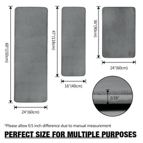 PAGGED long and narrow 16x47 inches fits beside showers for targeted absorbency.