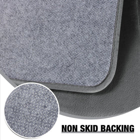 PAGGED bath rug is machine washable for easy care and reuse.