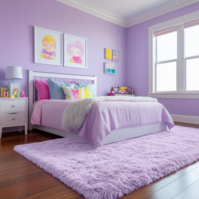 PAGISOFE plush rug with 1.5-inch pile for lounge chairs.