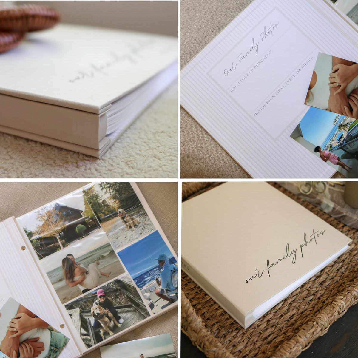 Paige McRae 13x12x2 inch album fits on shelves and feels sturdy