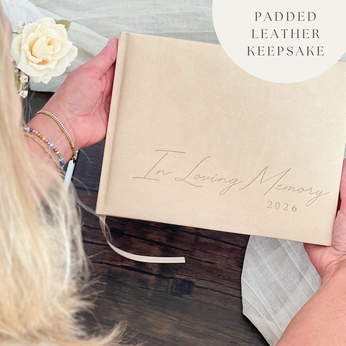 Paige McRae memorial table sign 5x7 to guide guests
